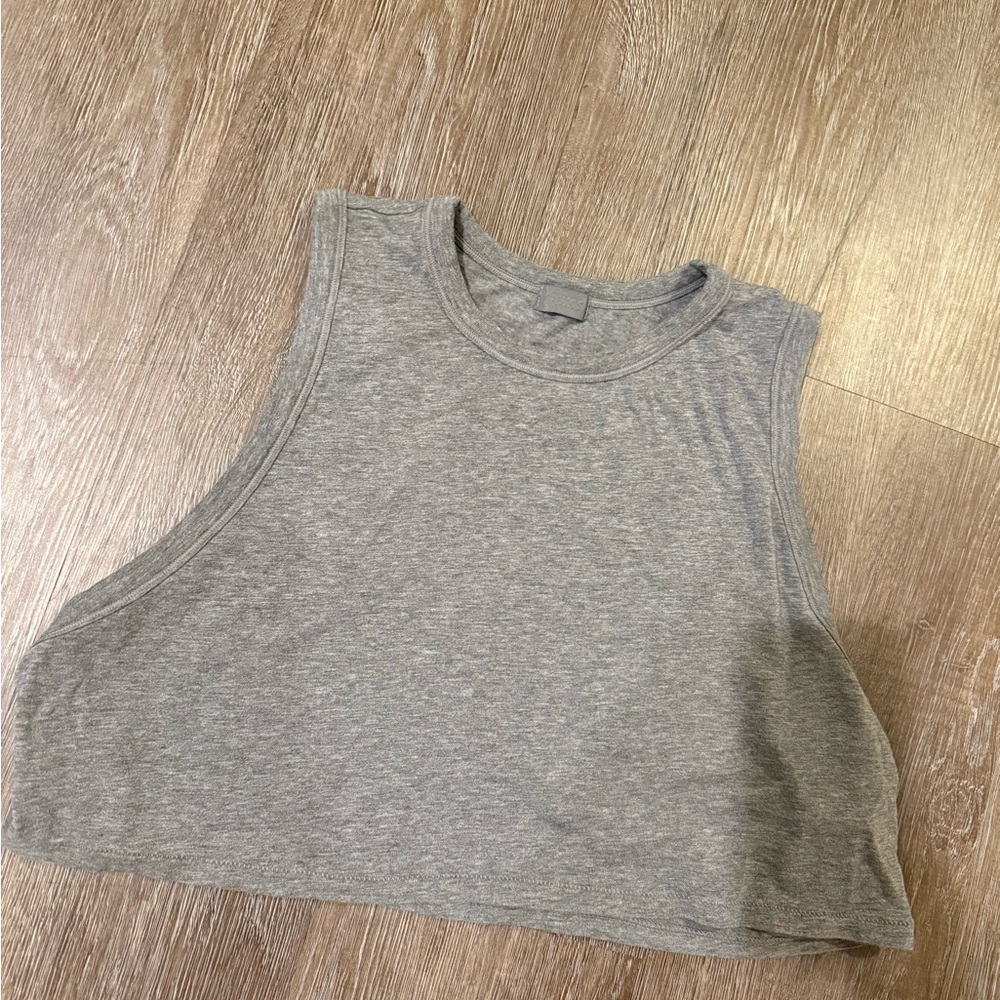 SKIMS Gray Crop Top